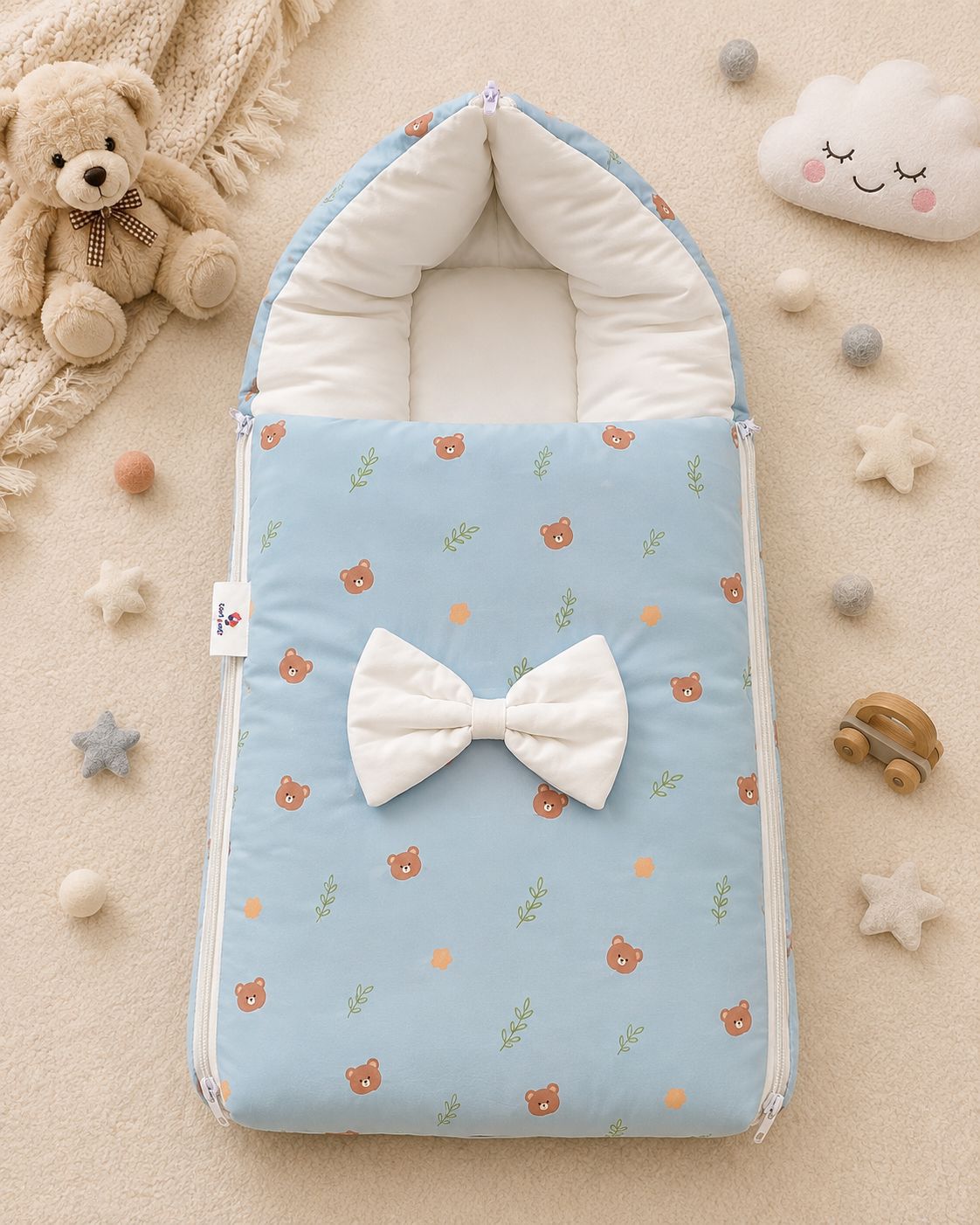Fancy Baby Carry Nest – Unique Color & Printed Design| Soft & Cozy Newborn Sleeping Bed
