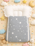 Baby Carry Nest – Gray Color - Star Print | Soft & Cozy Newborn Sleeping Bed