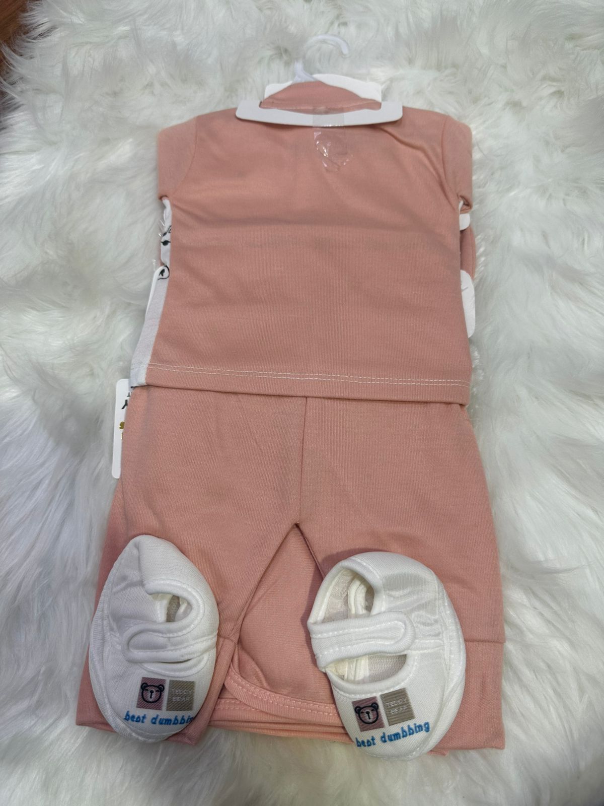 10 Pcs Newborn Baby Starter Set – Soft Pink | Complete Newborn Essentials