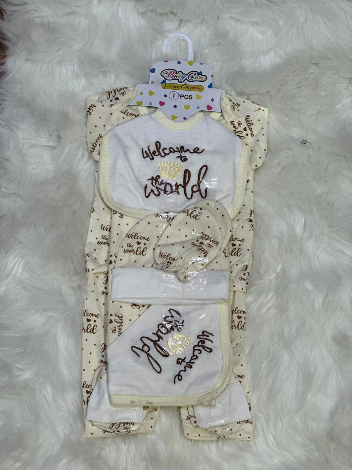 7 Pcs Newborn Starter Set – Welcome to the Design | 3 Colors Available