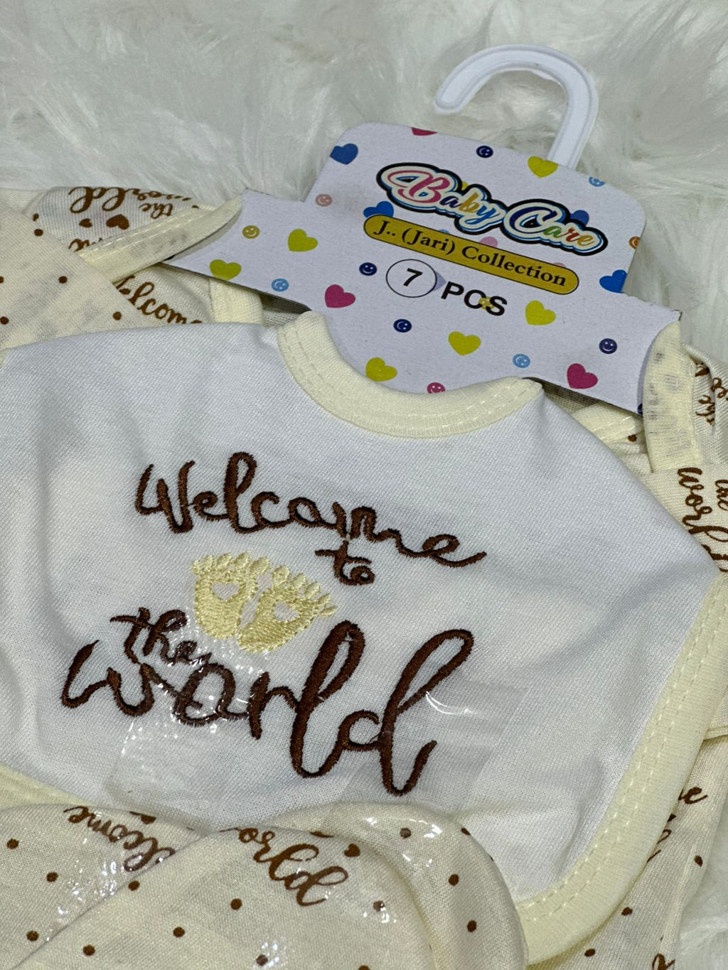7 Pcs Newborn Starter Set – Welcome to the Design | 3 Colors Available