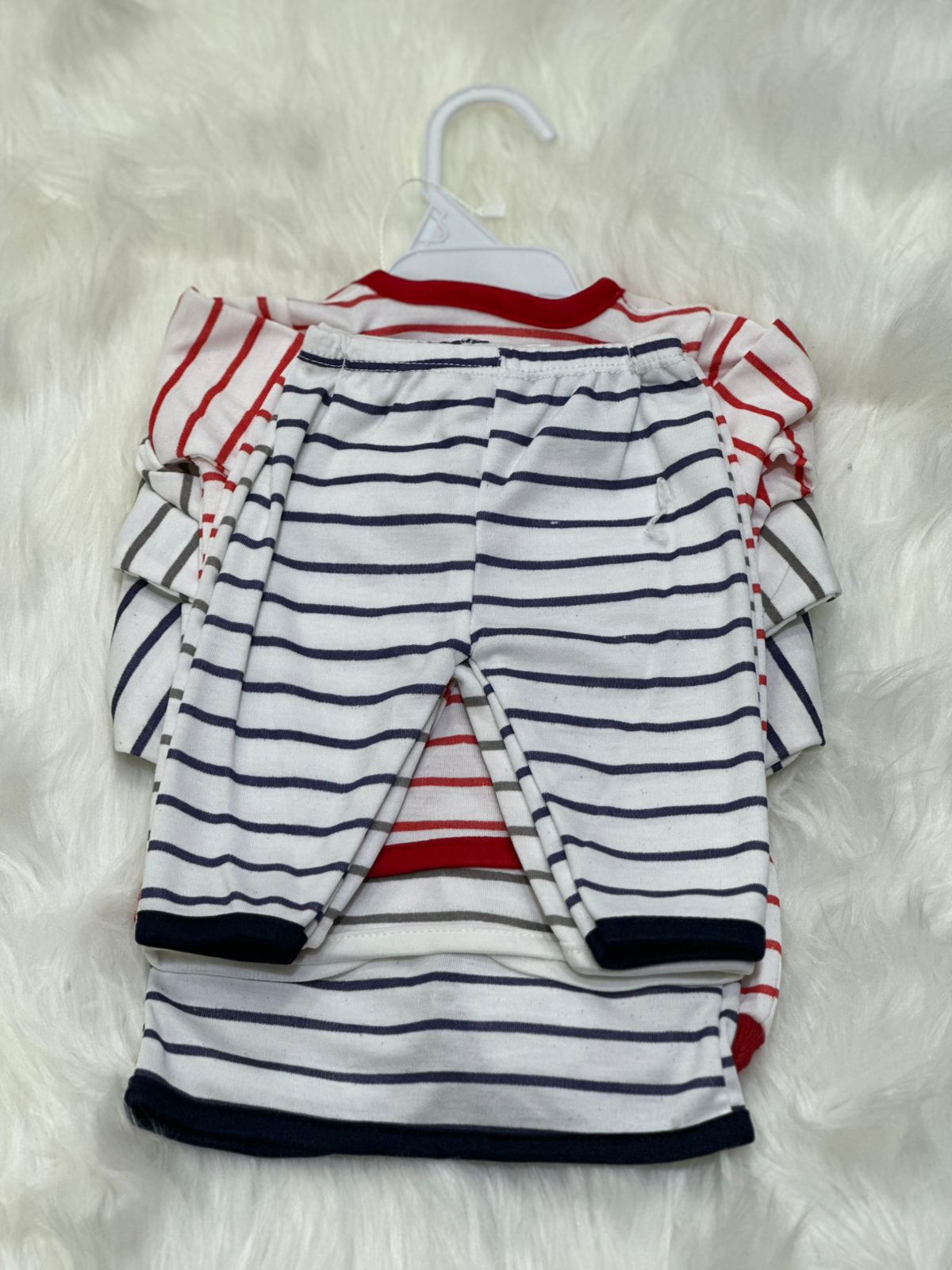 Fancy 3-Piece Newborn Baby Suit – Premium Quality | 3 Colors & Designs | 0–3 Months