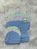 Fancy 3-Piece Newborn Baby Suit – Premium Quality | 3 Colors & Designs | 0–3 Months