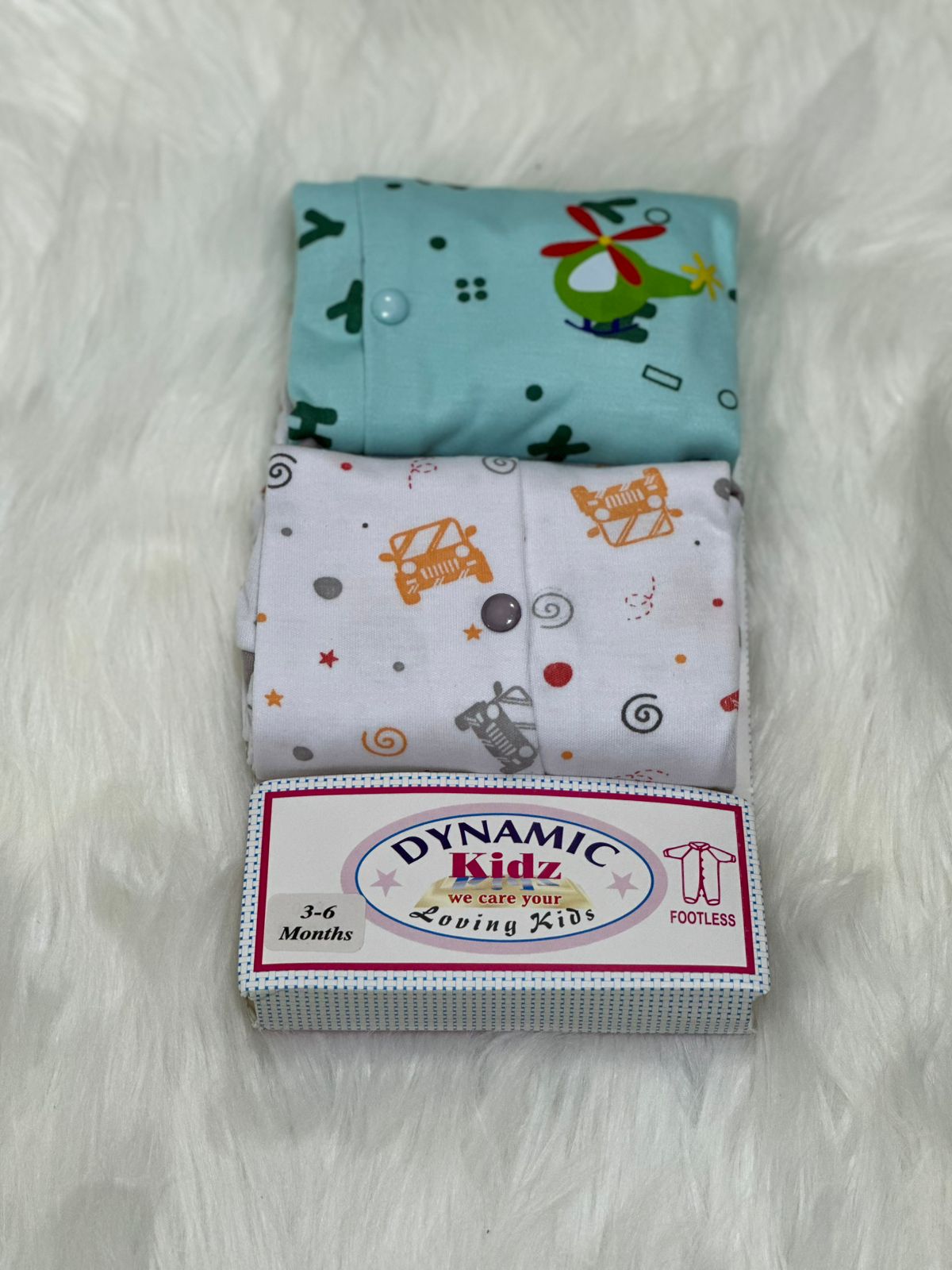 Pack of 2 Newborn Rompers Set – Soft, Comfortable & Everyday Essentials - 0-3Months