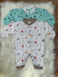 Pack of 2 Newborn Rompers Set – Soft, Comfortable & Everyday Essentials - 0-3Months