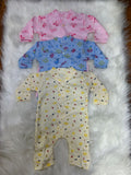 3 Pcs Newborn Romper Set –  Printed Designs | 0–2 Months