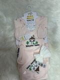 High Quality Newborn 10 Pcs Starter Set - Winter Stuff - Pink