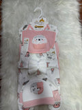 Premium Quality Newborn 10 Pcs Starter Set - Velvet Stuff - Pink