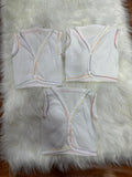 Newborn Pack of 3 Vest - 3 Baby Inners Set - Soft Cotton