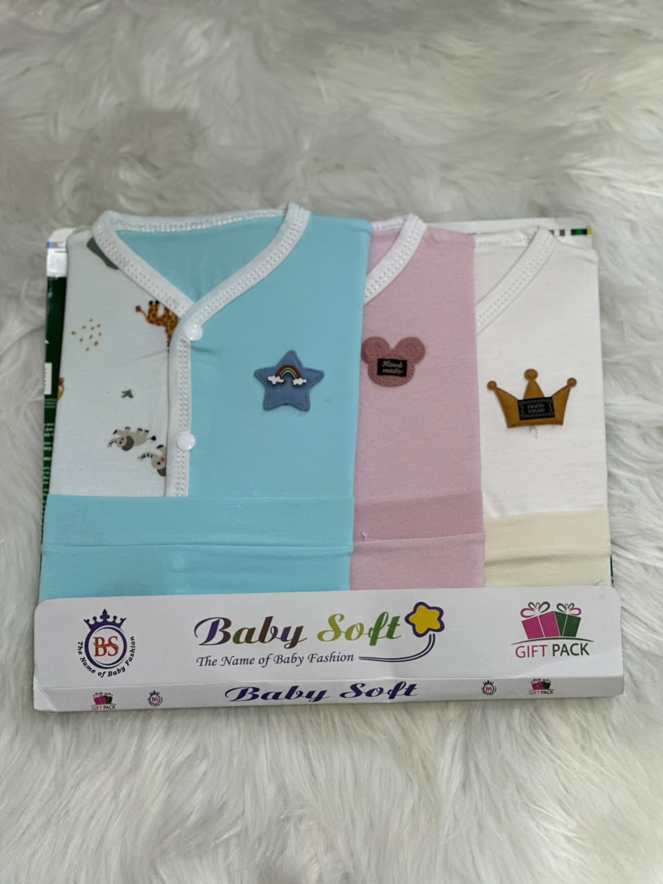 Premium Quality Pack of 3 Newborn Suit - 100% Soft Cotton Fabric - 0-3 Months - Unisex