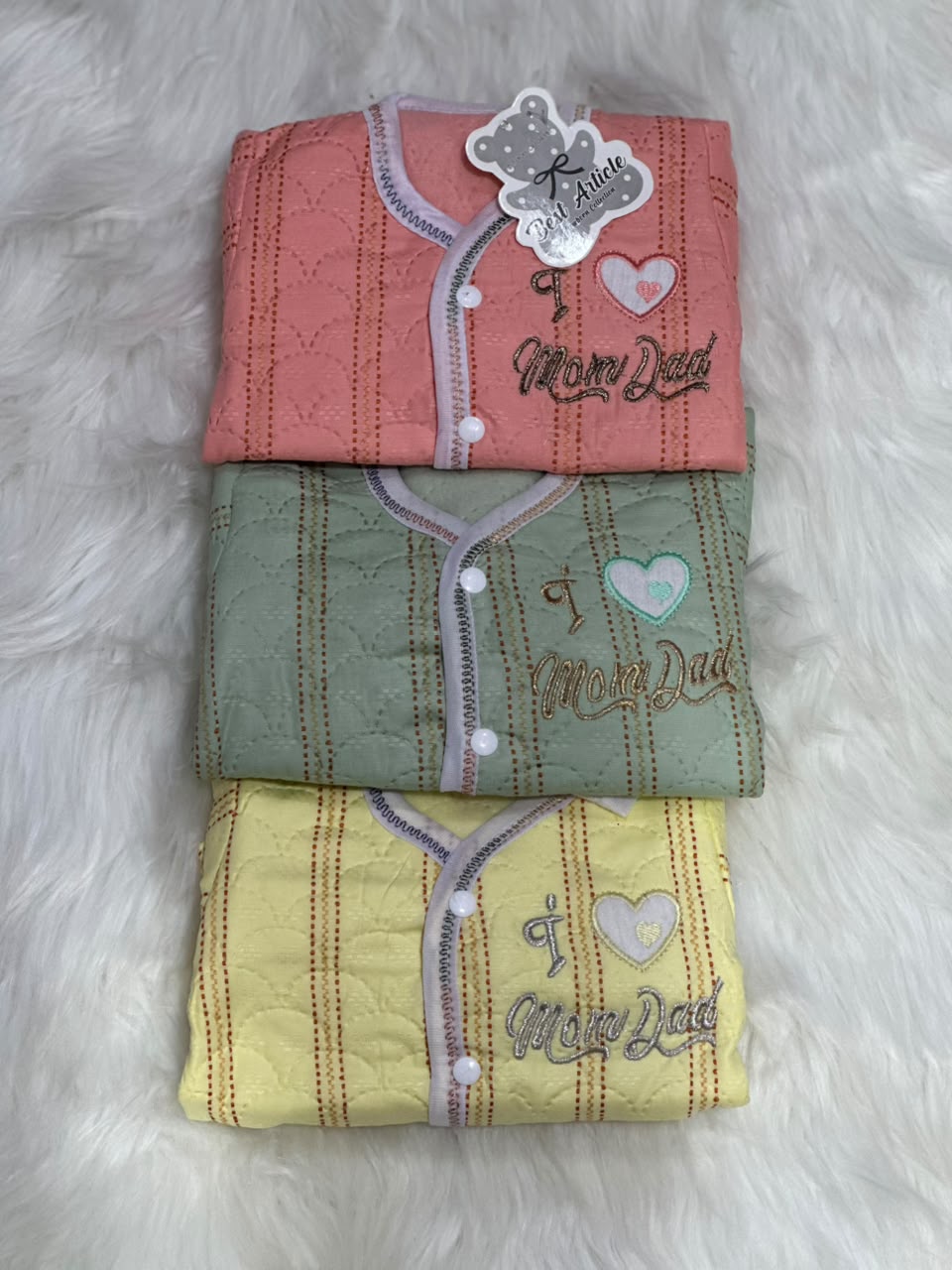 Pack Of 3 Newborn Suits - Winter Fabric - 0-3 Months - Unisex