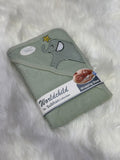 Premium Quality Baby Hooded Bath Towel - Green
