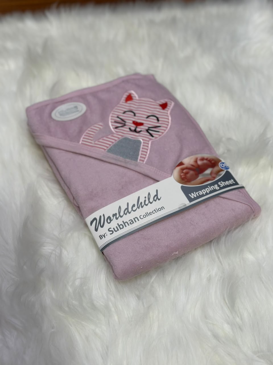 Premium Quality Baby Hooded Bath Towel - Pink