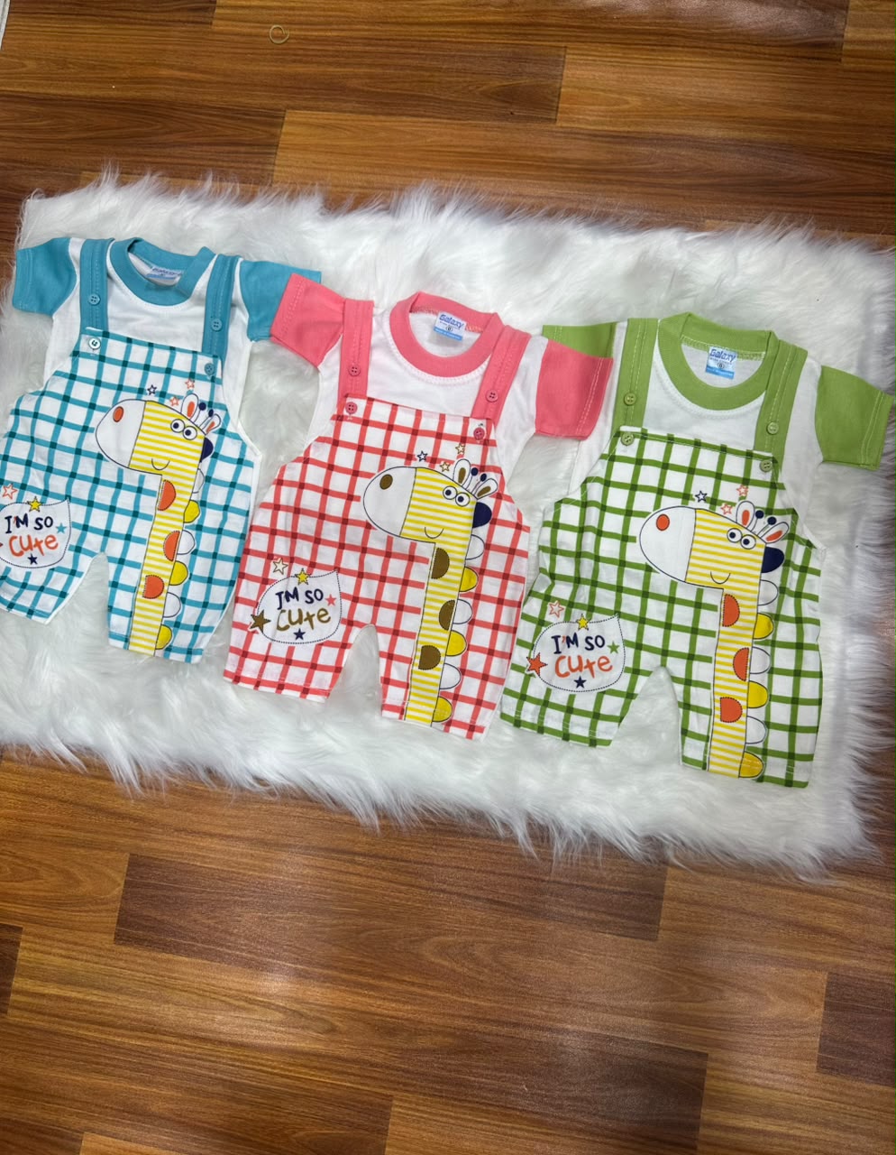 Newborn Pack of 3 Rompers - Unisex - 3 Different Color & Design