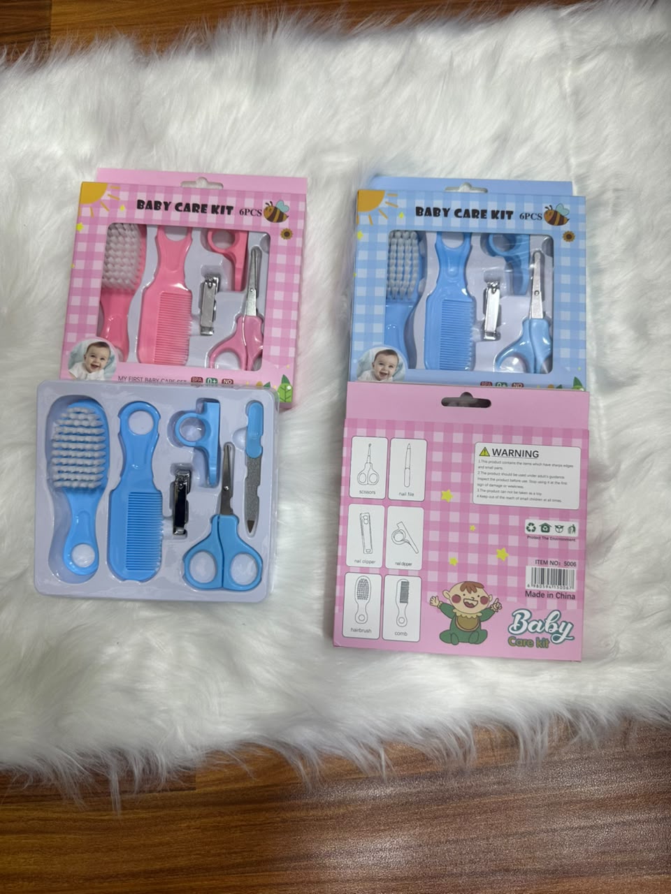 Baby Grooming Set - 6pcs Set - 2 Colors - For Baba & Baby