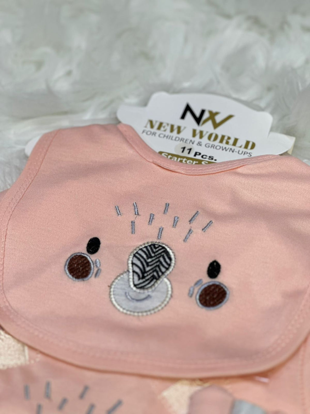 11 Pcs Unisex Newborn Baby Starter Set – Character Design | Complete Baby Essentials