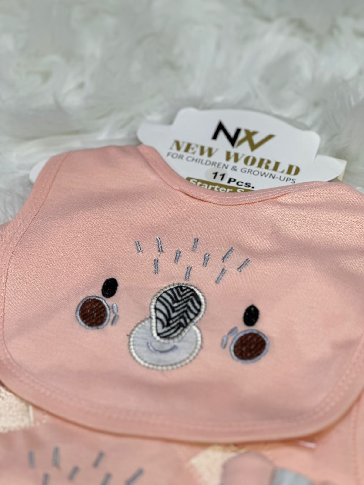 11 Pcs Unisex Newborn Baby Starter Set – Character Design | Complete Baby Essentials