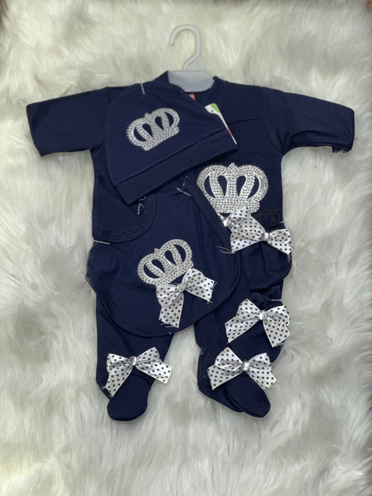Premium Turkish Baby Romper – Soft, Comfortable & Stylish - 0-3 Months