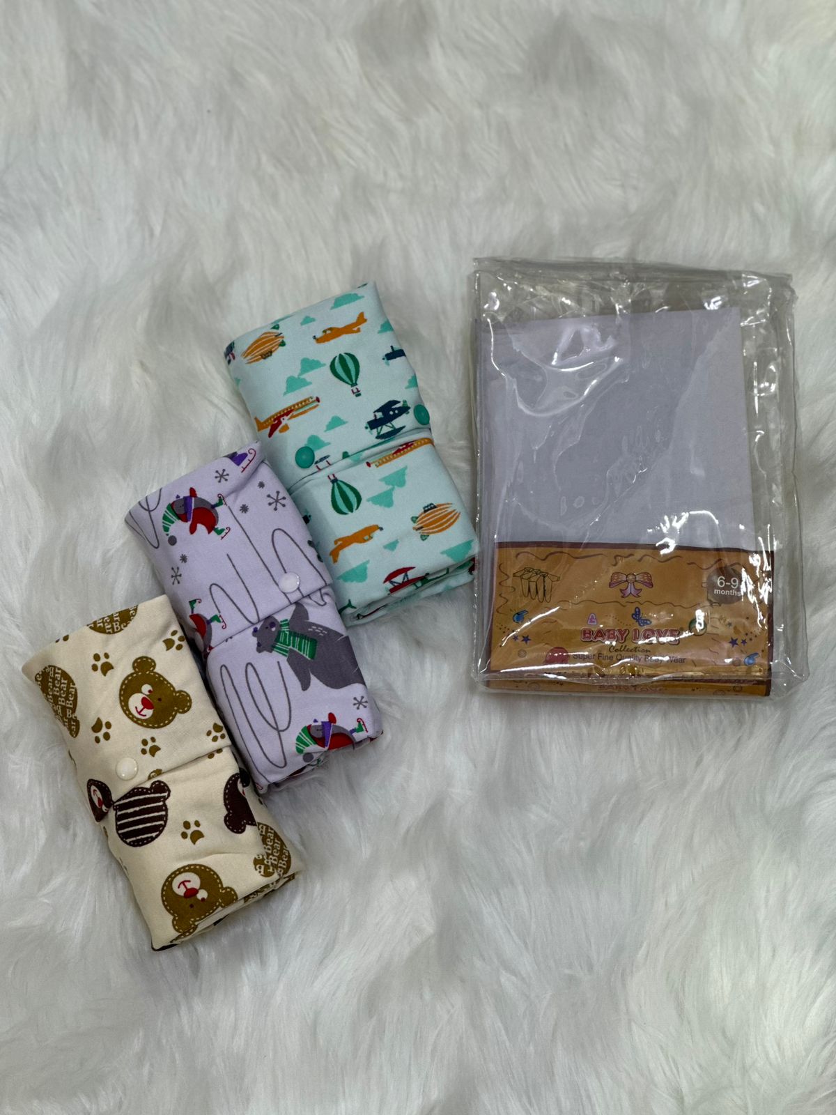 Pack of 3 Baby Rompers – Premium Soft & Comfortable Everyday Wear - 0-12 Months