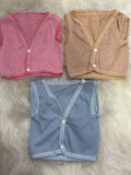 Newborn Pack of 3 Vest - 3 Baby Inners Set - Soft Cotton - Colorful