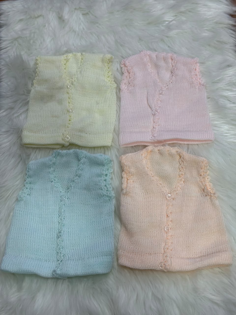 Newborn Pack of 4 Sweaters - Hand Crafted Fabric for Winters - Unisex