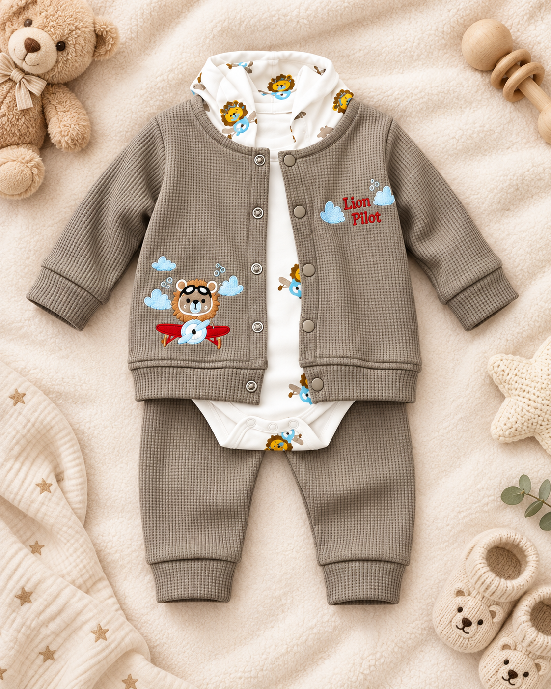 Premium Fancy Suiting Set for Newborn & Baby Boys – 0 to 12 Months